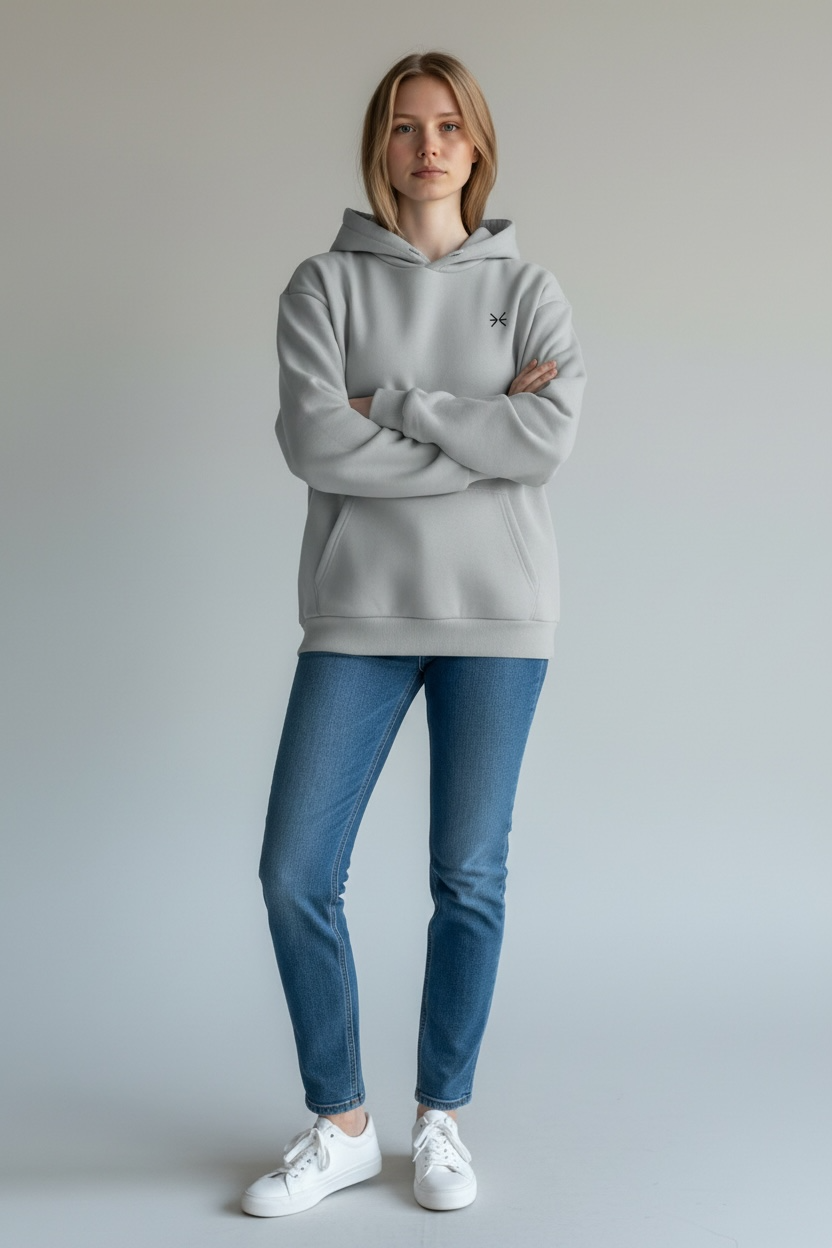 Grece - Fluffy Boxcut Hoodie