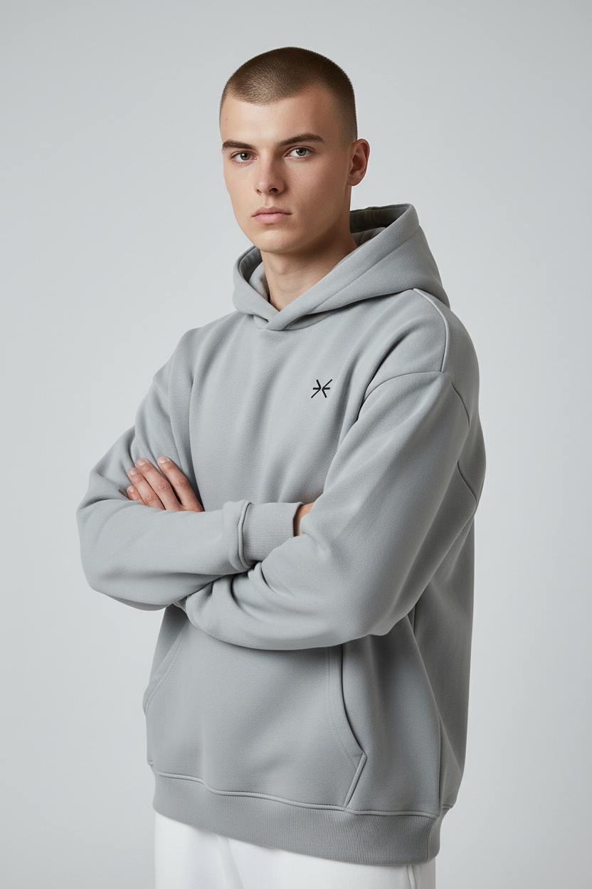 Grece - Fluffy Boxcut Hoodie
